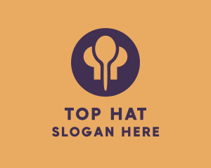 Food Toque Spoon Chef logo design