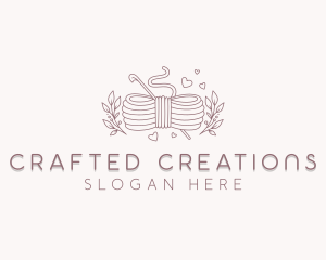 Yarn Crochet Knitting logo design