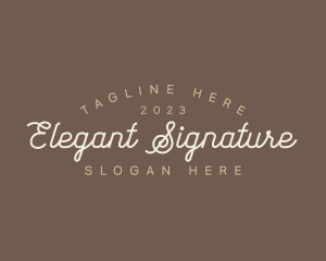 Cursive Elegant Company logo design