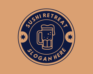 Distillery Beer Badge logo design