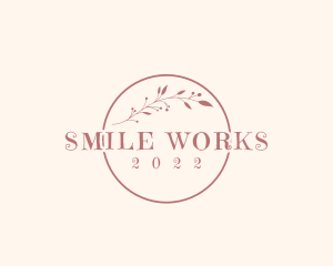 Aesthetic Floral Wordmark  Logo