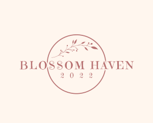 Aesthetic Floral Wordmark  logo design