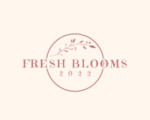 Aesthetic Floral Wordmark  logo design