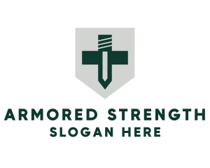 Shield Cross Sword logo