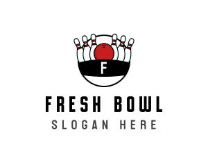 Sports Tournament Bowling logo design