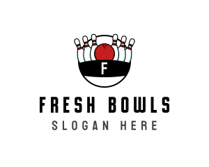 Sports Tournament Bowling logo design