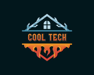 HVAC Cooling Ventilation logo design