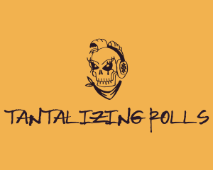 Punk Music Skull logo design