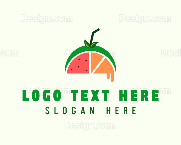 Fruit Juice Drink Logo