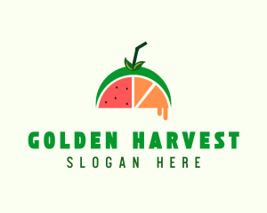 Fruit Juice Drink logo design