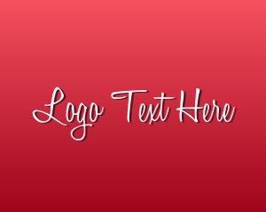 Romantic Valentine Script Logo