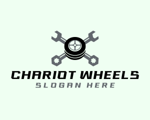 Wheel Wrench Tool logo design