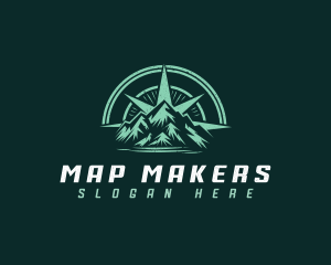 Compass Mountain Hiking logo design