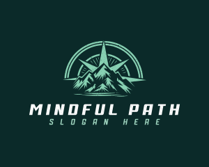 Compass Mountain Hiking logo design