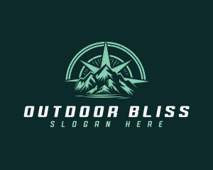 Compass Mountain Hiking logo design