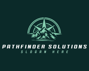 Compass Mountain Hiking logo design