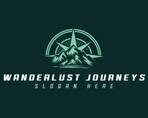 Compass Mountain Hiking logo design