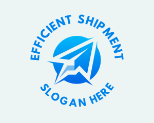 Paper Plane Logistics logo design