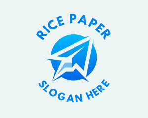 Paper Plane Logistics logo design