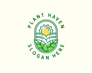 Agriculture Plant Field logo design