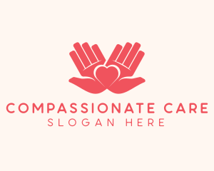 Palm Heart Charity logo design