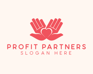 Palm Heart Charity logo design