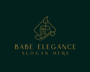 Elegant Candle Spa logo design