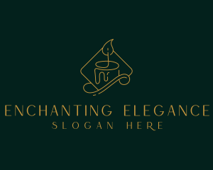 Elegant Candle Spa logo design