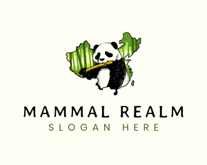 Chinese Panda Animal logo