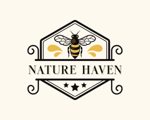 Natural Bee Honey  logo design