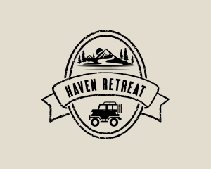 Mountain Retreat Camping logo design