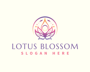 Beauty Yoga Lotus logo design