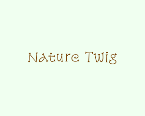 Brown Twigs Wordmark logo design