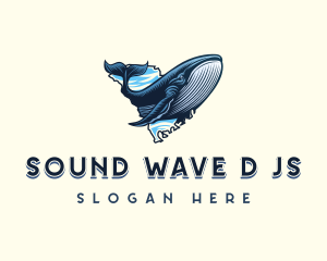 South Carolina Ocean Whale logo design