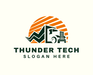 Thunder Logistics Truck logo design