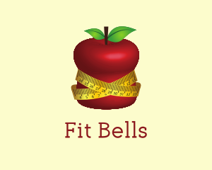 Fit Apple Nutrition Measuring Tape logo design