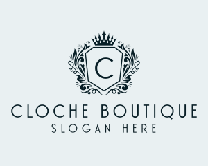 Deluxe Boutique Shield logo design