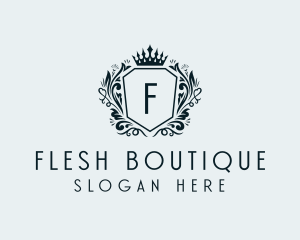 Deluxe Boutique Shield logo design