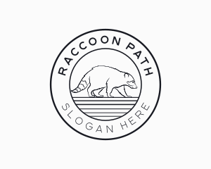 Wild Raccoon Animal logo design