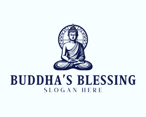 Zen Meditation Buddha logo
