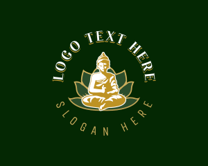 Buddha Lotus Flower logo