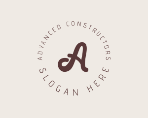 Retro Script Business logo design