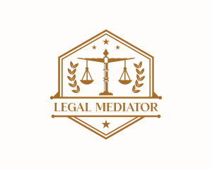 Justice Legal Scale logo design