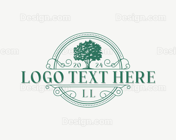 Tree Arborist Garden Logo