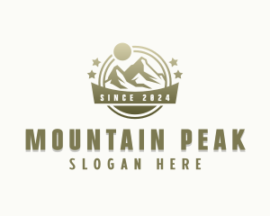 Adventure Mountain Peak logo design