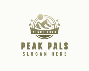 Adventure Mountain Peak logo design