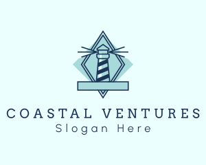 Maritime Lighthouse Tower logo design