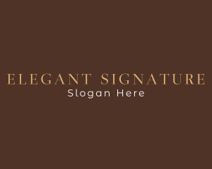 Elegant Serif Boutique logo design