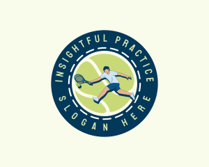 Varsity Tennis Player logo