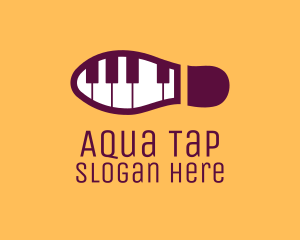 Piano Tap Dance logo design